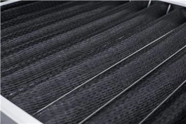 Wasbare luchtfilters van zwart nylon gaas