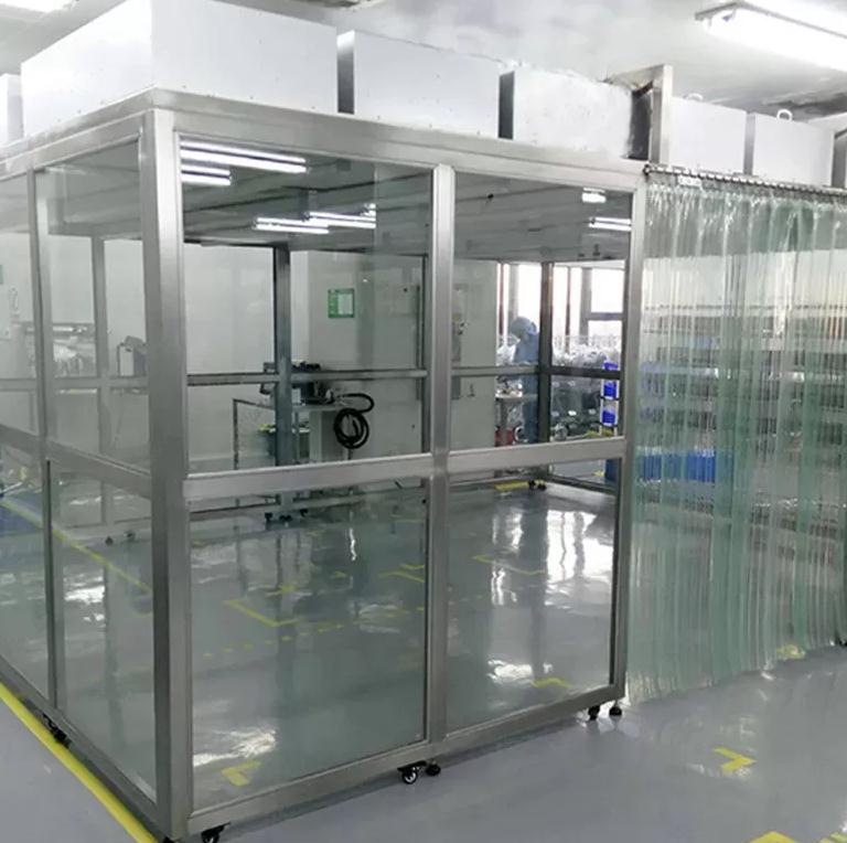 Cleanroom Booth With Laminar Flow FFU Ceiling Cleanroom Booth With Laminar Flow FFU Ceiling